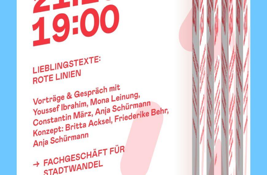 Lieblingstexte: Rote Linien am 21. Oktober